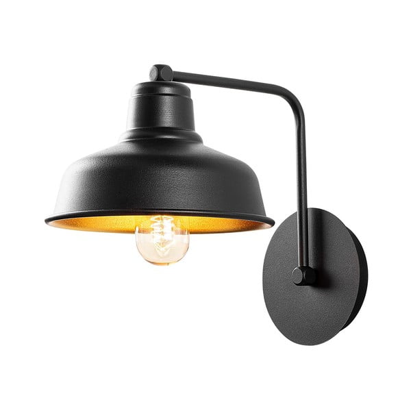 Sieninė lempa juodos spalvos Berceste – Opviq lights-image-2