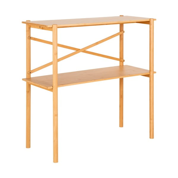 Iš bambuko konsolinis staliukas natūralios spalvos 32x83 cm Manaus – House Nordic-image-3