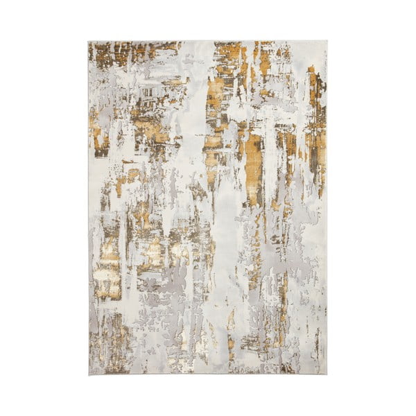 Kilimas šviesiai pilkos spalvos/auksinės spalvos 80x150 cm Apollo – Think Rugs