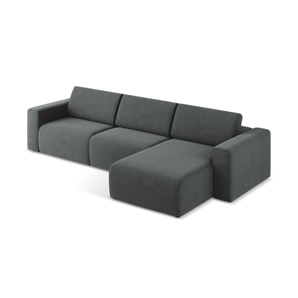 Pilkos spalvos modulinė kampinė sofa (su dešiniuoju kampu) Kalea – Makamii-image-3
