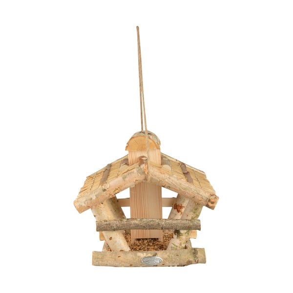 Medinė pakabinama paukščių lesyklėlė su dėže Esschert Design, aukštis 27,5 cm