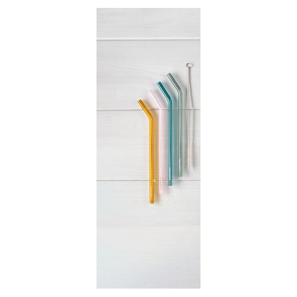 4 stiklinių šiaudelių ir šepečių rinkinys Villeroy & Boch-image-1