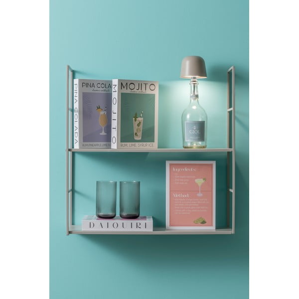 Dekoratyvinė baltos spalvos/violetinės spalvos iš popieriaus daiktadėžė 18x4x25 cm Pina Colada – PT LIVING-image-1