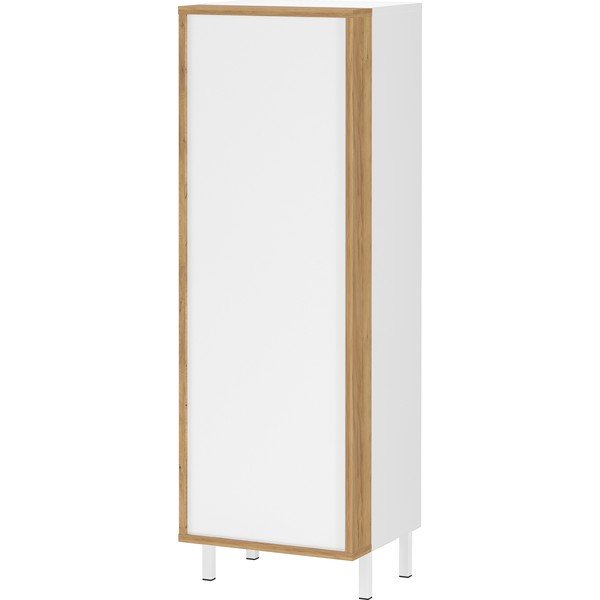 Baltos spalvos aukšta/siaura vonios daiktadėžė 39x120 cm Topeka – Germania-image-2