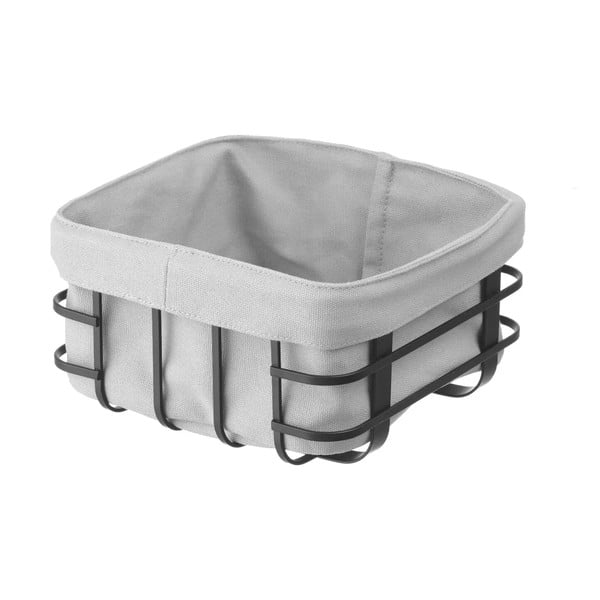 Juodai pilka konditerijos krepšelis su tekstiliniu pamušalu Hendi, 19 x 19 cm-image-2