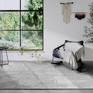 Rankų darbo iš vilnos kilimas pilkos spalvos 80x150 cm Ursule – Villeroy&Boch