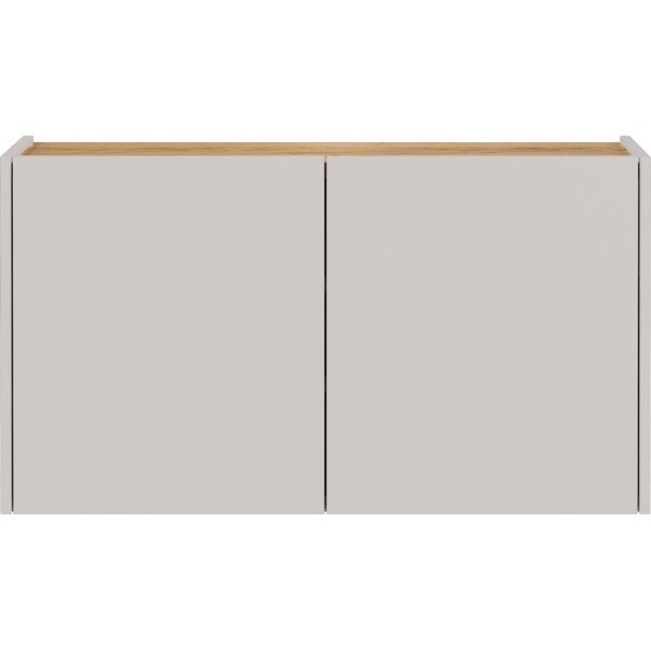 Kreminės spalvos pakabinama spintelė iš ąžuolo 93x52x29 cm Libbiano – Germania-image-2