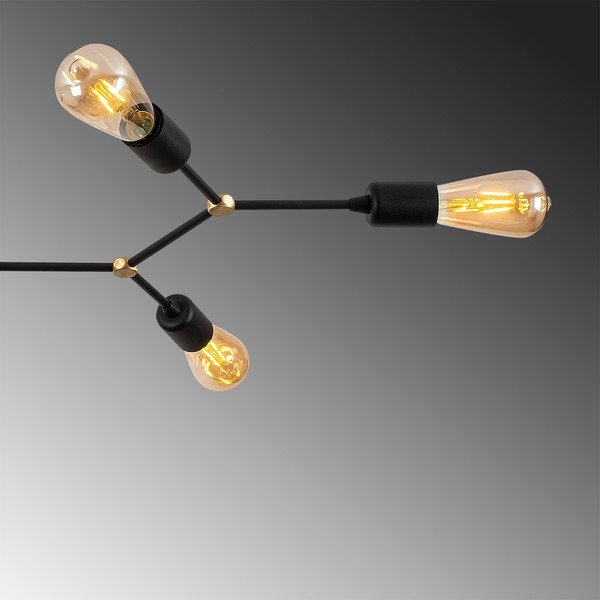 Lubinis šviestuvas juodos spalvos 48x95 cm Sparrow – Opviq lights-image-4