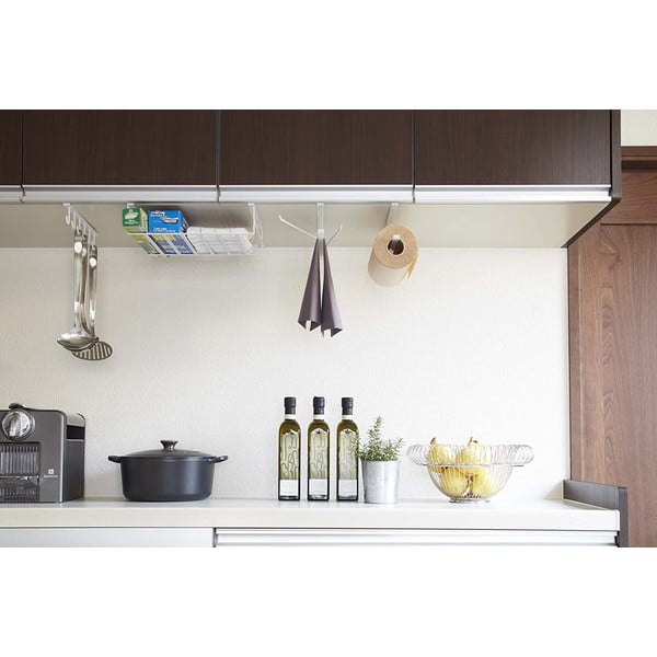 Baltas pakabinamas laikiklis virtuviniams rankšluosčiams Yamazaki Tower-image-2