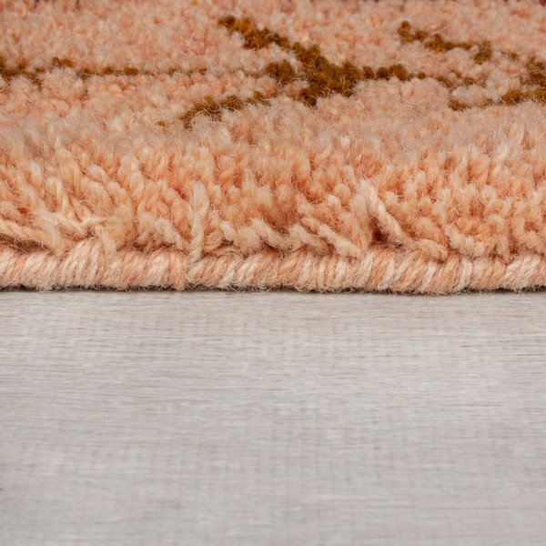 Rankų darbo iš vilnos kilimas rausvos spalvos 160x230 cm Moroccan Sahara – Flair Rugs-image-4