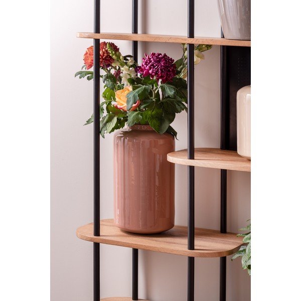 Rožinės spalvos emaliuota vaza PT LIVING Grand, aukštis 33 cm-image-1