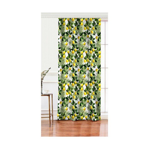 Geltonai žalios užuolaidos 140x260 cm - Mila Home-image-1