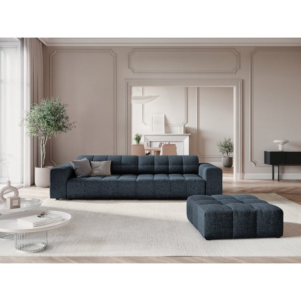 Sofa mėlynos spalvos 244 cm Chicago – Cosmopolitan Design-image-1