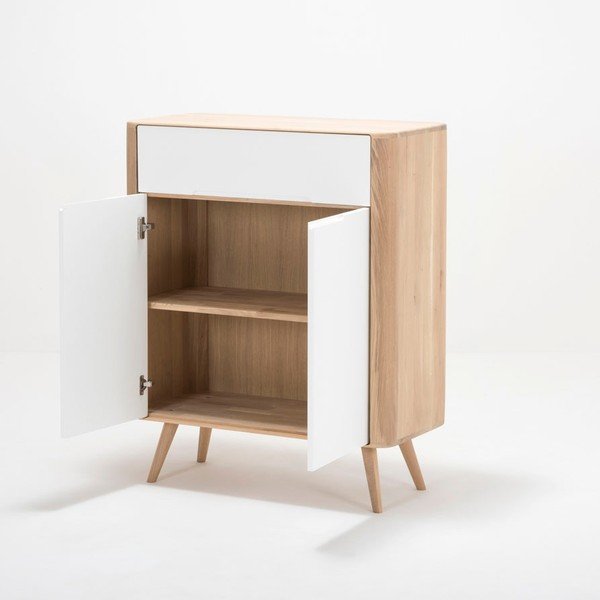 Ąžuolinė komoda Gazzda Ena One, 90 x 42 x 110 cm-image-1