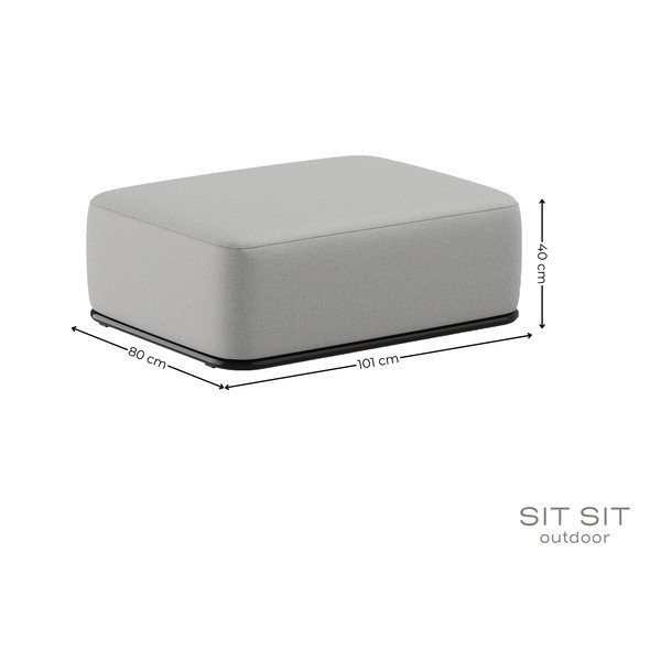 Sodo taburetė šviesiai pilkos spalvos Straw – Sit Sit-image-4