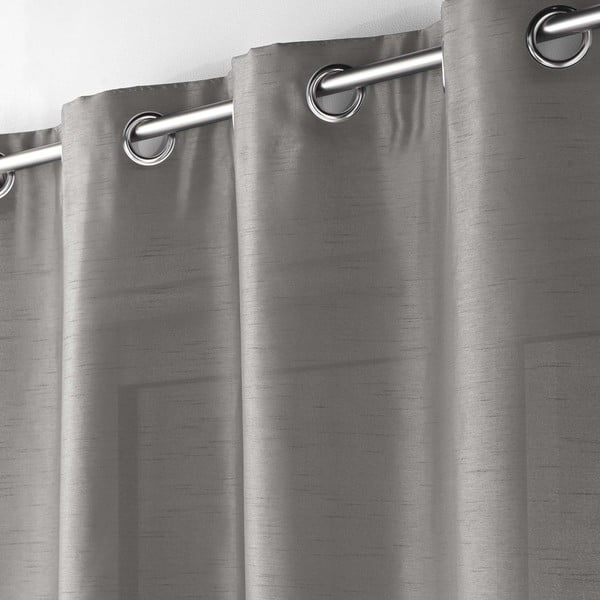 Iš satino užuolaida tamsiai pilkos spalvos 140x240 cm Shana – douceur d'intérieur-image-1
