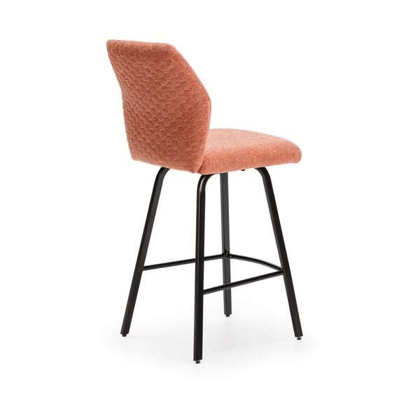4 rausvai oranžinės spalvos baro kėdės (65 cm) Bei - Marckeric-image-4
