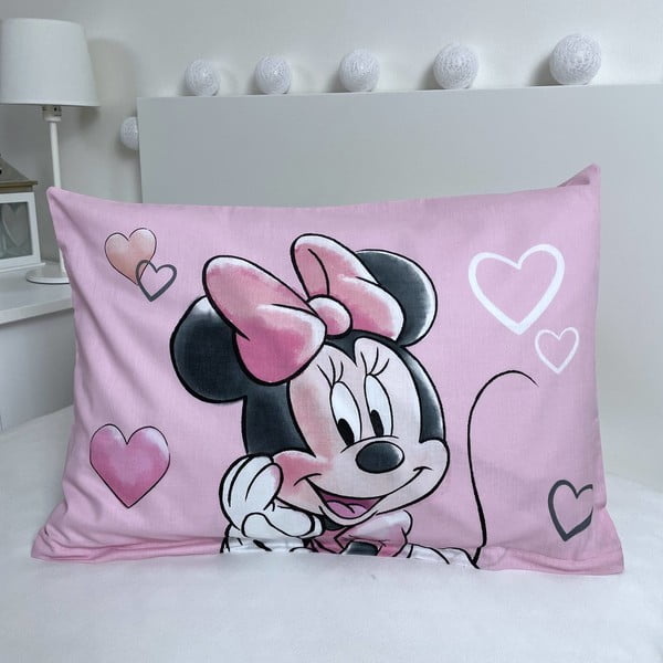 Vaikiška patalynė iš medvilnės vaikiškai lovai 100x135 cm Minnie – Jerry Fabrics-image-3