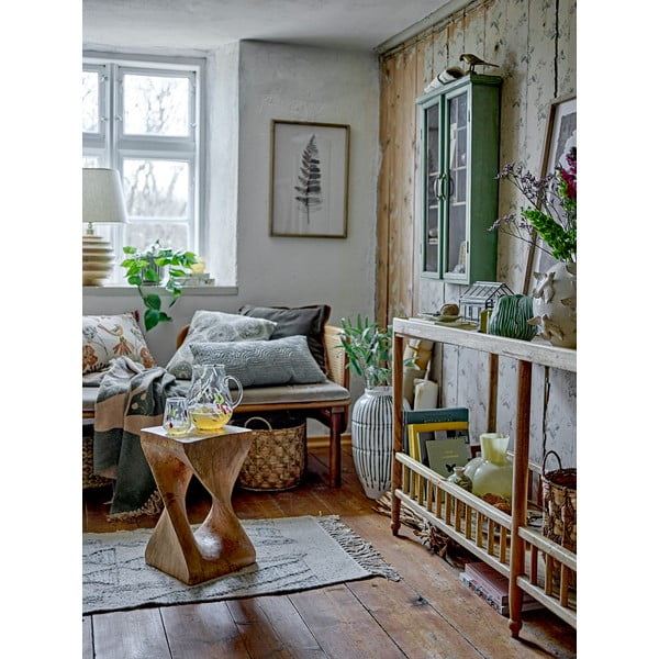 Iš kėnio masyvo vitrina žalios spalvos 13,5x80 cm Hazem – Bloomingville-image-1