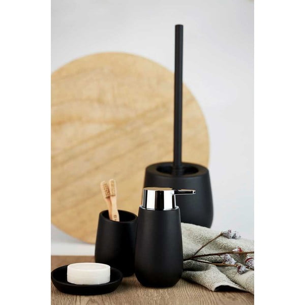 Tualeto šepetys iš keramikos matinės juodos spalvos Badi – Wenko-image-2