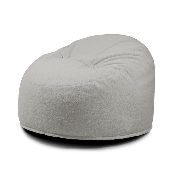 Šviesiai pilkos spalvos iš boucle vaikiškas sėdmaišis Om 85 – SLOWDOWN