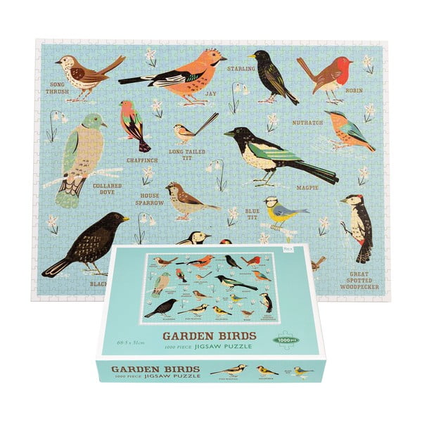 Dėlionė (vienetų skaičius 1000) Garden Birds – Rex London