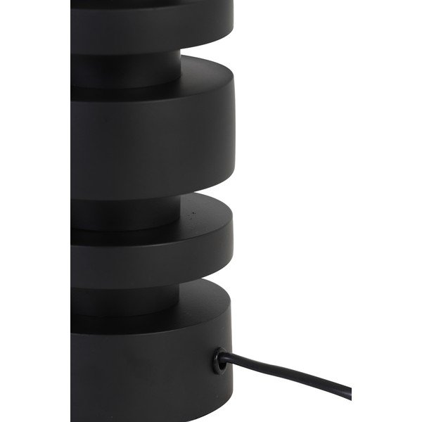 Stalinės lempos pagrindas matinės juodos spalvos 40 cm Desley – Light & Living-image-3