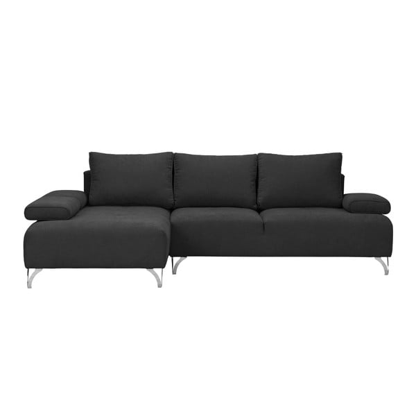 Tamsiai pilka kampinė sofa-lova Windsor & Co Sofas Virgo, kairysis kampas