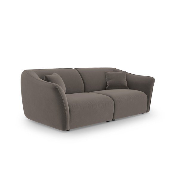Iš velveto sofa rudos spalvos 206 cm Tokyo – Cosmopolitan Design-image-2