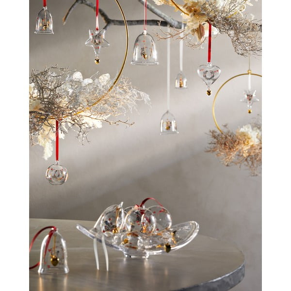 Iš stiklo eglutės papuošimas Heart – Holmegaard-image-2