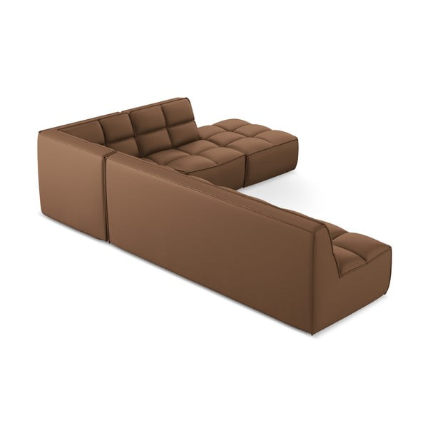 Iš dirbtinės odos modulinė kampinė sofa Kalai – Makamii-image-2