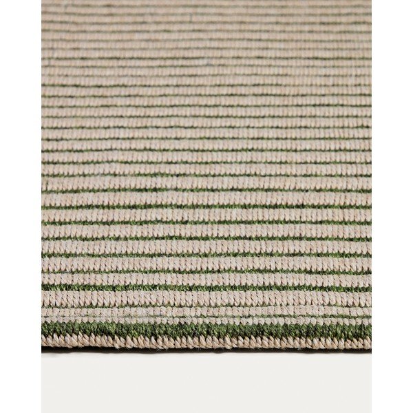 Žalios spalvos/smėlio spalvos lauko ir vidaus kilimas 200x300 cm Ardelia – Kave Home-image-4