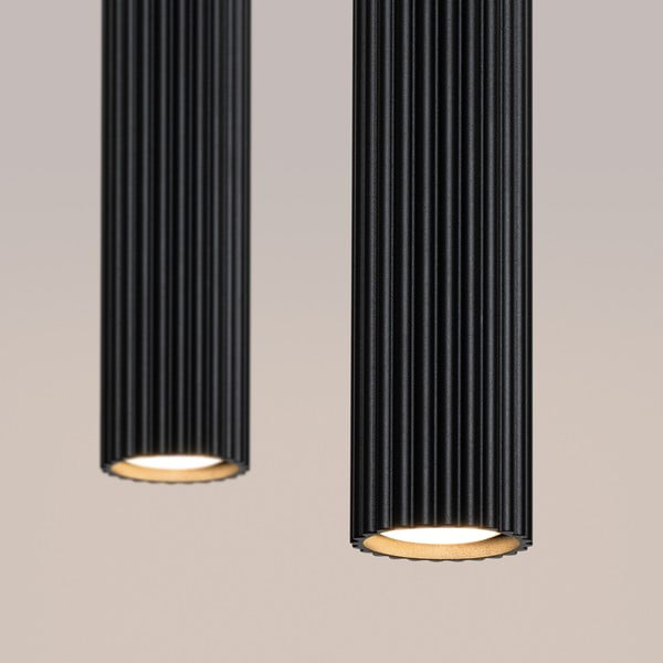 Juodos spalvos iš metalo kabantis šviestuvas Gleam – Sollux-image-3