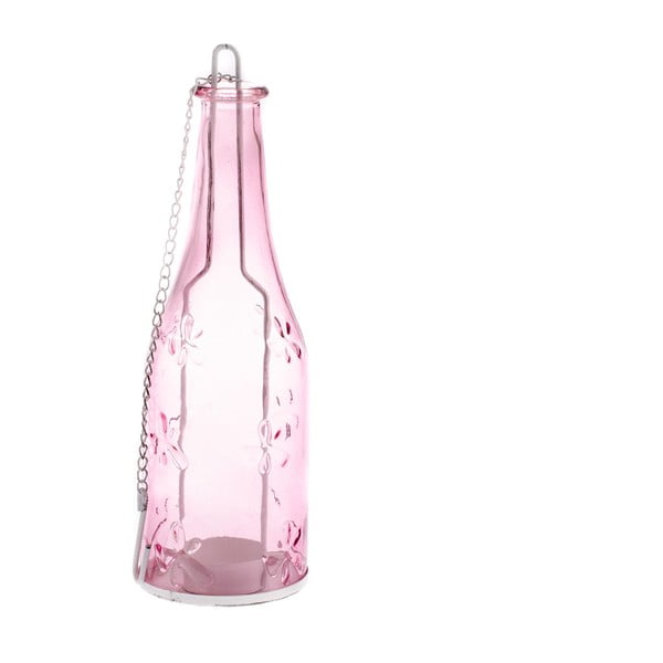 Šviesiai rožinės spalvos Dakls Romance stiklinis žvakidės laikiklis