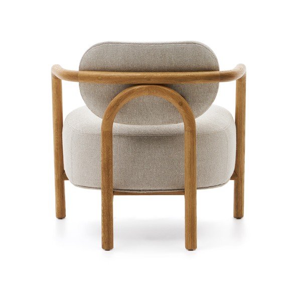 Krėslas smėlio spalvos Melqui – Kave Home-image-4