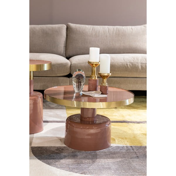 Iš metalo apvalios formos šoninis stalas ø 60 cm Glam – Zuiver-image-1