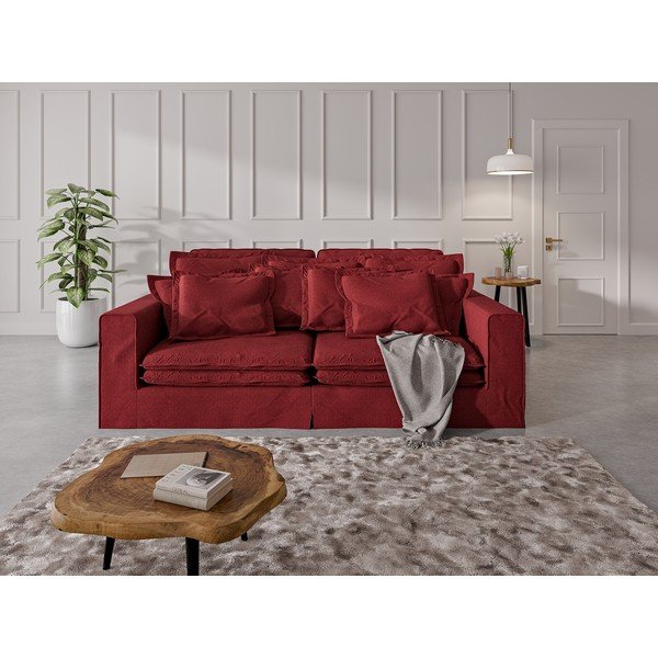 Raudonos spalvos sofa 236 cm Nora – Ropez-image-1