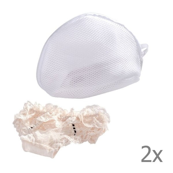 2 baltų tinklinių apatinio trikotažo skalbyklių rinkinys Wenko-image-2