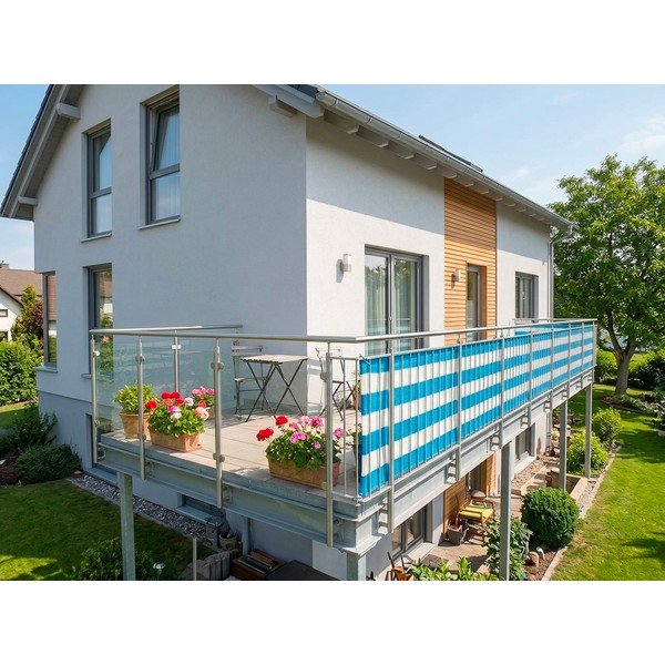 Iš plastiko tvora baltos spalvos/mėlynos spalvos 500x90 cm – Garden Pleasure