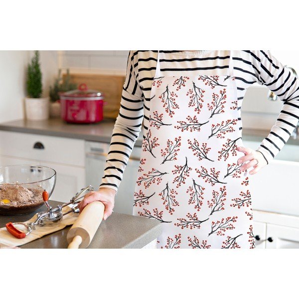 Kalėdinė medvilninė prijuostė Rowan Berries - Butter Kings-image-1