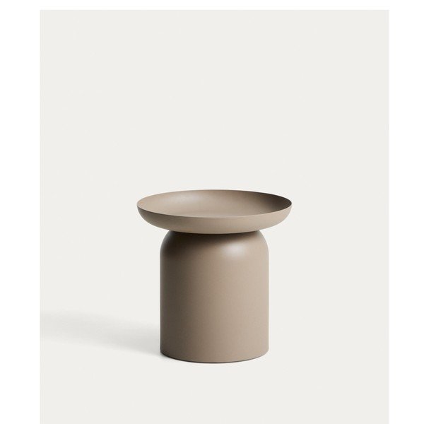 Iš metalo apvalios formos sodo šoninis staliukas ø 45 cm Arcola – Kave Home-image-4