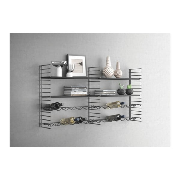 Sieninė lentyna su butelių laikikliu Metaltex-image-2