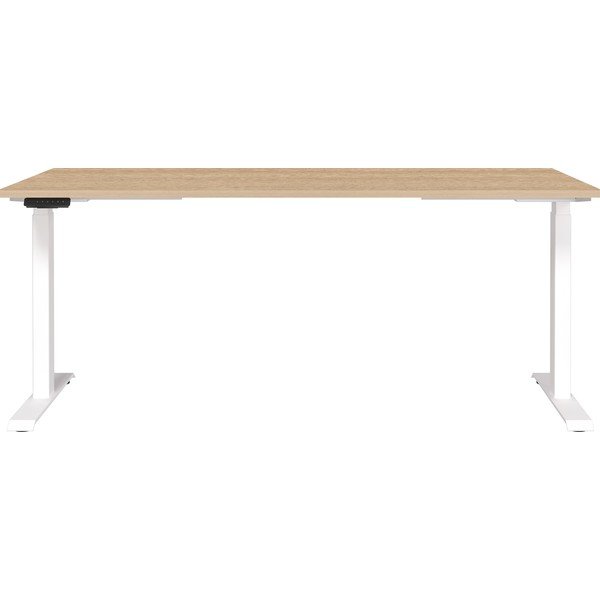 Elektra reguliuojamas aukštis reguliuojamas darbo stalas su ąžuolo dekoro stalviršiu 80x180 cm Jet – Germania-image-1