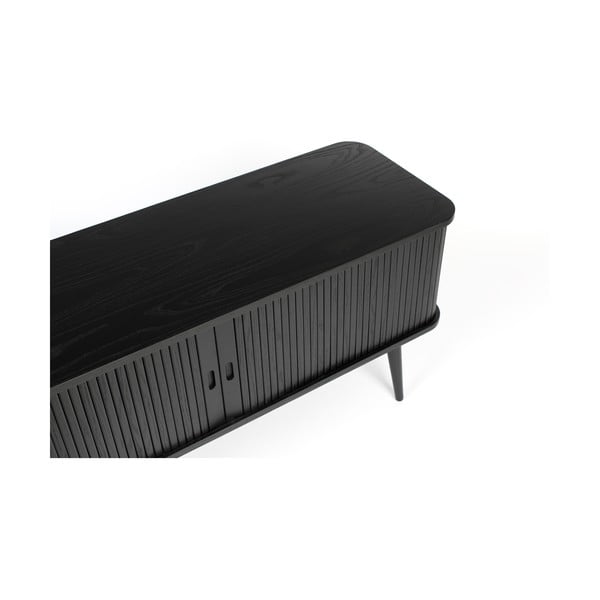 Juoda komoda su stumdomomis durelėmis Zuiver Barbier-image-2
