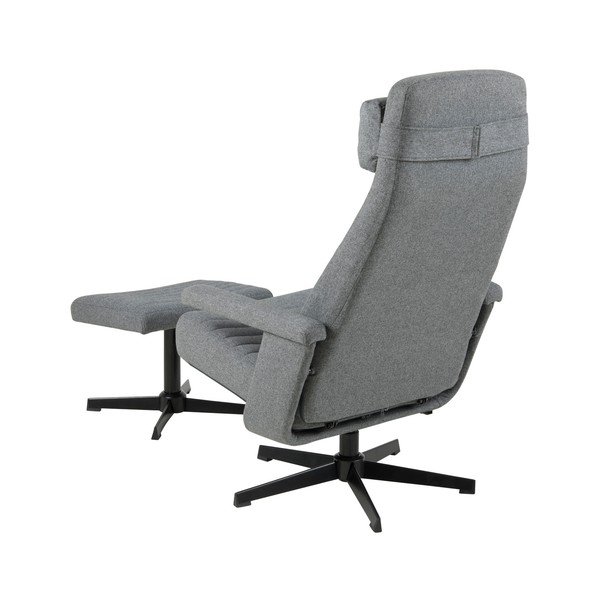 Tamsiai pilkas atlenkiamas krėslas su atramomis kojoms Actona Tranby-image-4