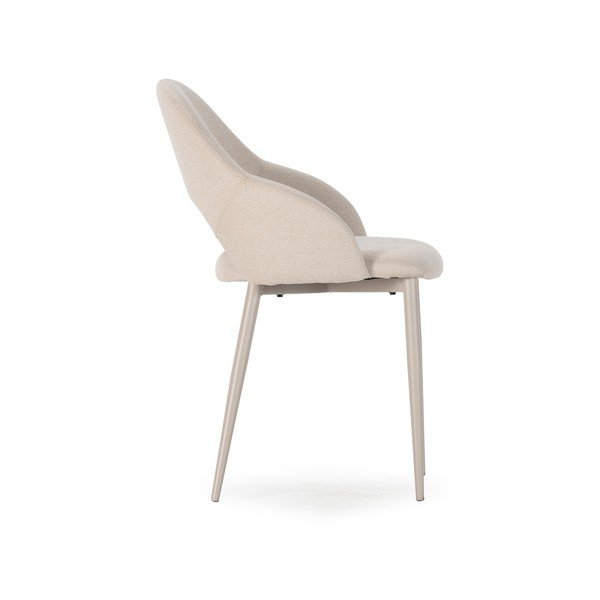 Smėlio spalvos iš audinio valgomojo kėdės 2 vnt. Lia – Marckeric-image-4