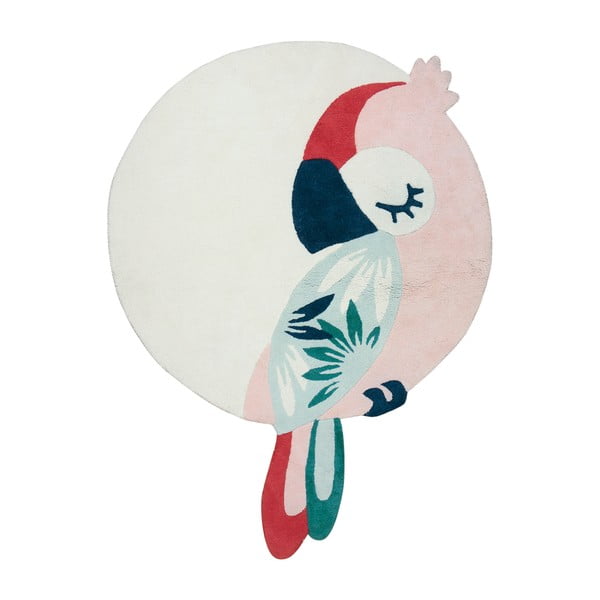 Vaikiškas kilimas ø 120 cm Tropical Parrot – Lilipinso