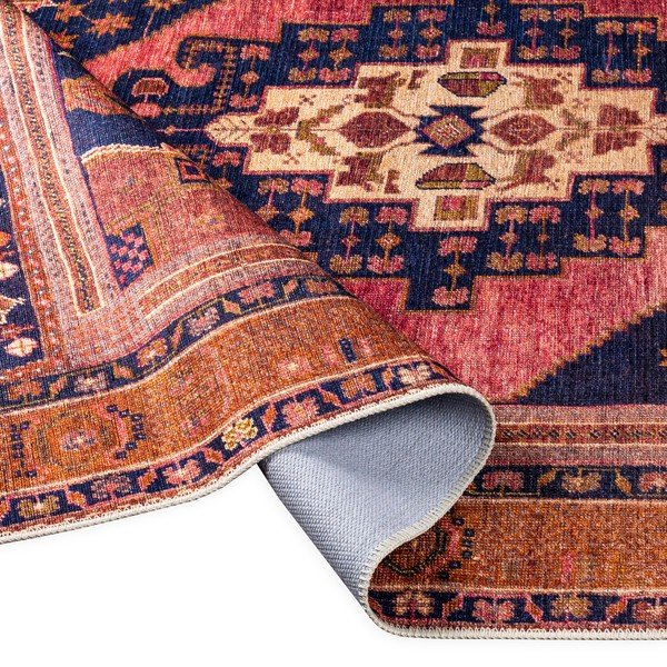 Oranžinės-rožinės spalvos kilimas Floorita Senneh, 80 x 150 cm-image-4