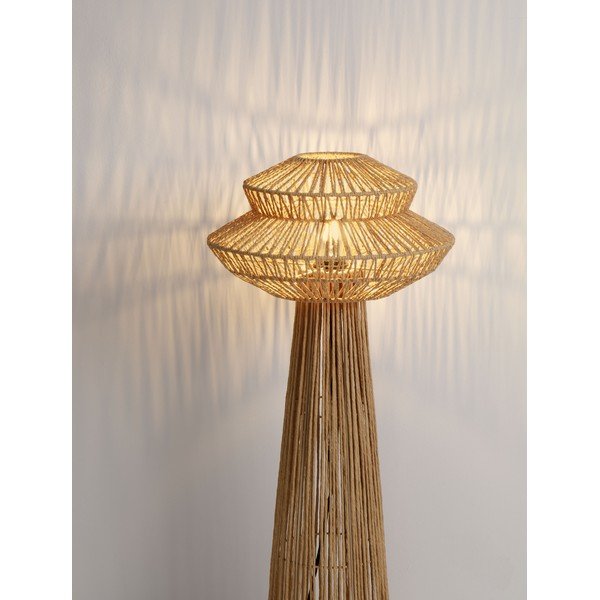 Natūralios spalvos iš virvės pastatomas šviestuvas (aukštis 90,5 cm) Nua – Nova Luce-image-1