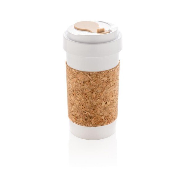 Ekologiškas termo puodelis su kamštine įmaute XD Design Collection ECO, 400 ml